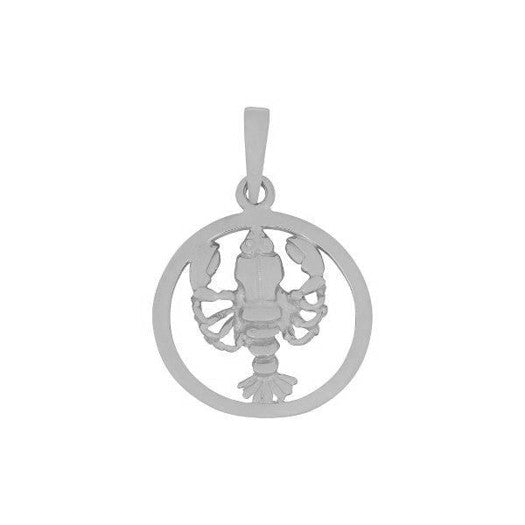 Krebsen stjernetegnsvedhæng fra Aagaard i 925 sterlingsølv med blank overflade, 15 mm.